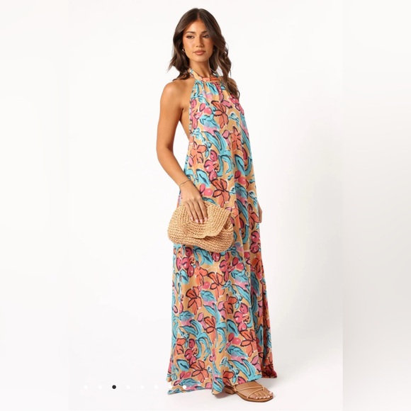 Petal & Pup, Love & Harmony Avery Maxi Dress Multi Floral Size L NWT Resortwear - Picture 5 of 9